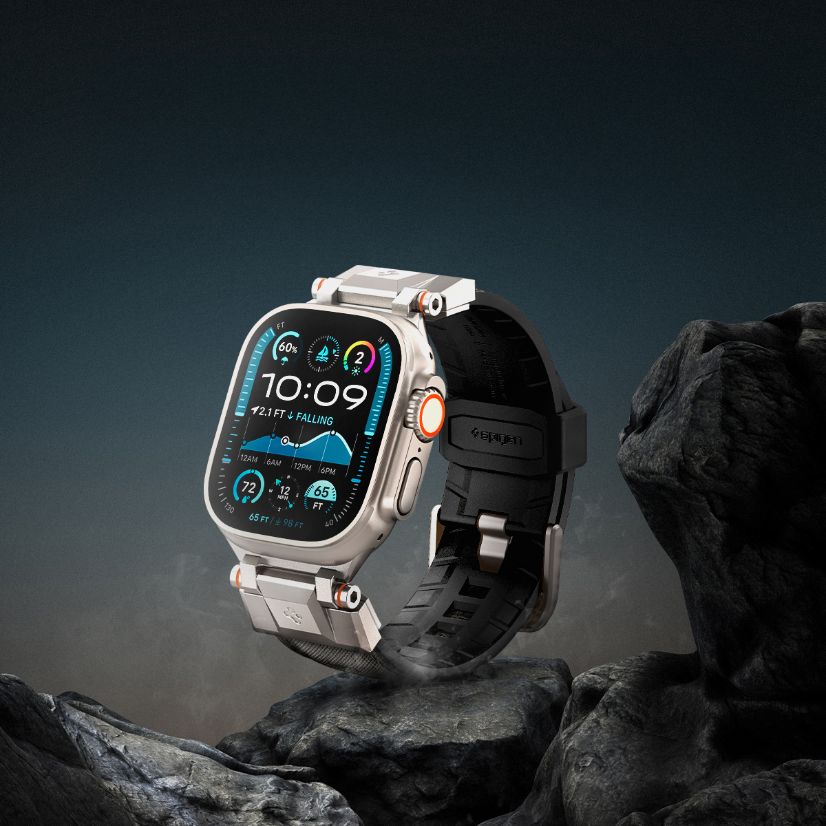Pasek Spigen DuraPro Armor Band do Apple Watch 49/46/45/44 mm, szary